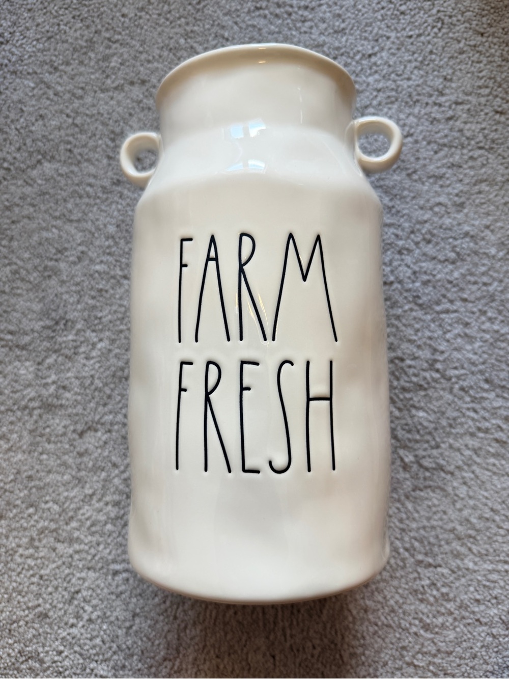 Rae Dunn Farm Fresh Ceramic Vase with Handles
